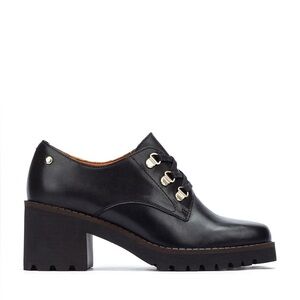 PIKOLINOS BLACK LEATHER LACE UP ANKLE BOOTS 39 8.5